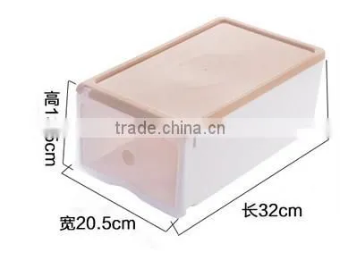Wholesale Stock Small Order Plastic Transparent Shoes Storage Box