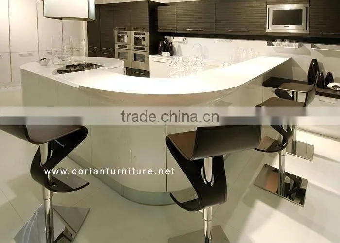 Artificial marble material and custom sized made design kitchen island