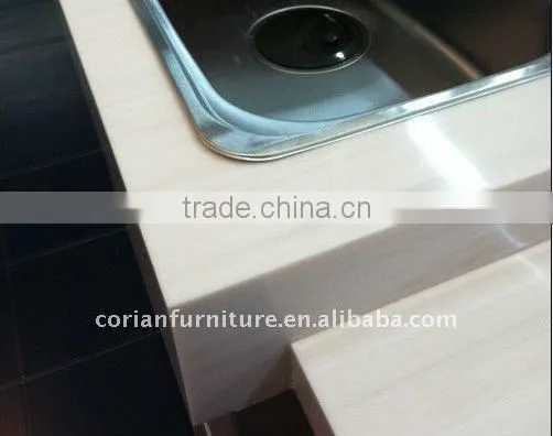 Design personal stylish pure acrylic solid surface built home kitchen