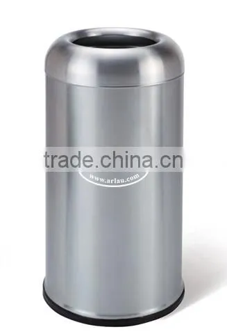 Arlau Outdoor Rubbish Bin With Lock,Round Shape Dust Bin,Trash Can Outdoor Garbage Bin