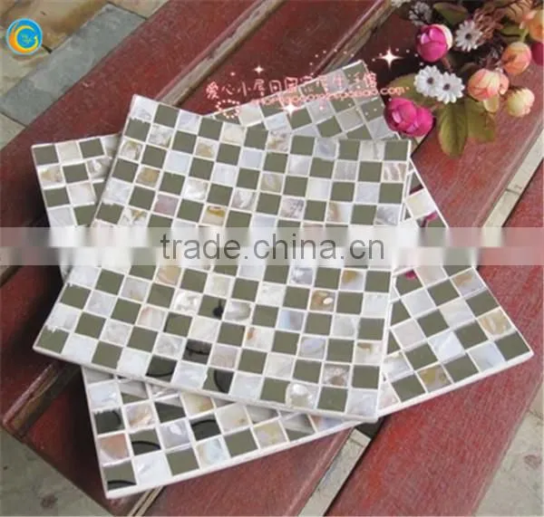 Exquisite Handmade Mosaic Crackle Glass Plate