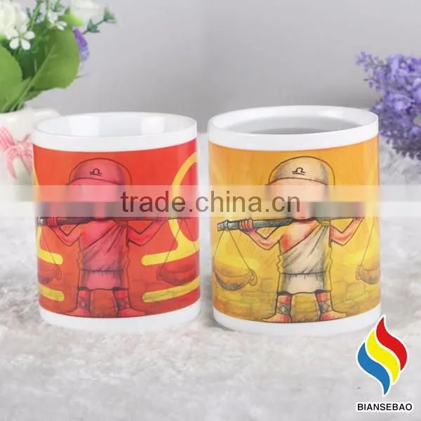 high quality 11oz color changing ceramic mugs