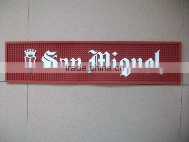 Drinkpromo branded bar mat PVC rubber bar mat