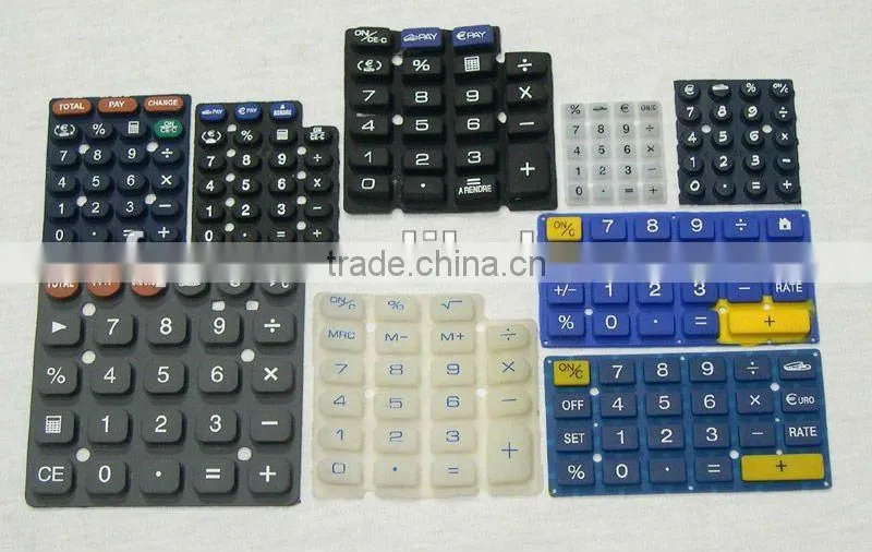 different kinds of silicone rubber keypad