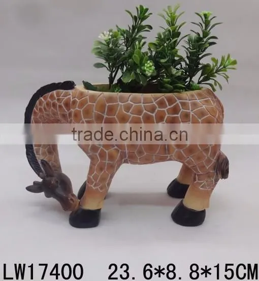 Creative Design Flowerpot Horse Animal Contemporary Garden Home Decor Hallway Decoration