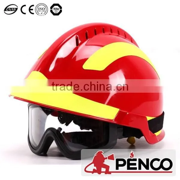 Fire helmet fireman protected red safty cap nomex fabric aramid waterproof flame resistant