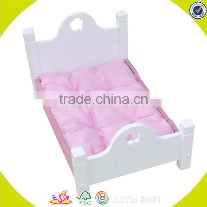 Wholesale pink wooden doll chair for kids lovely toddler wooden doll chair bring fun W08F024
