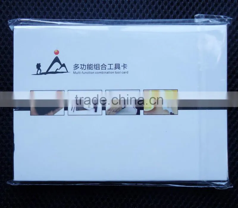 10 in 1 Survival Tools card Multi function Army knife card