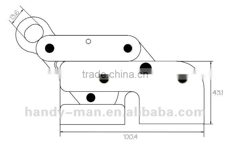607-12 For synthetic rops steel 12mm component fall arrest system rop grab