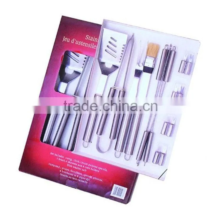 18pcs BBQ set with s/s handle