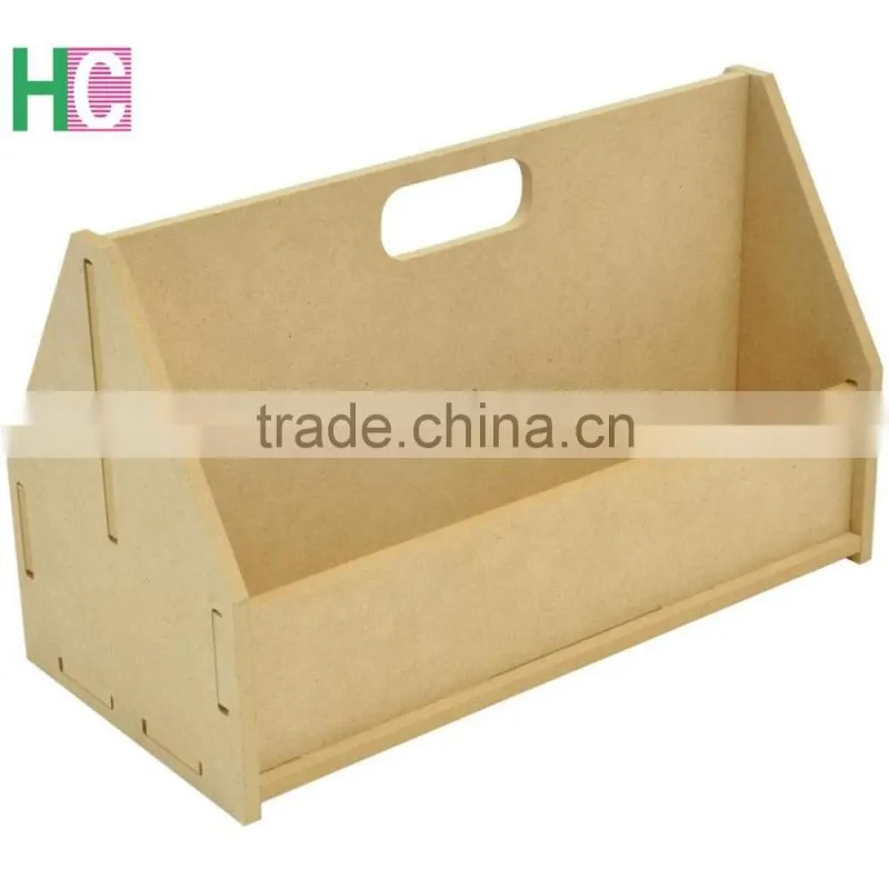 Natural MDF Serving Tray With Handle For Tools