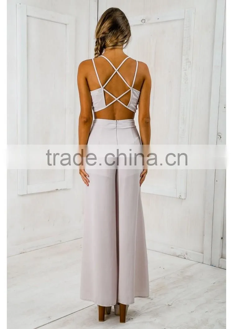 2016 split front design light weight pants with the matching crop top