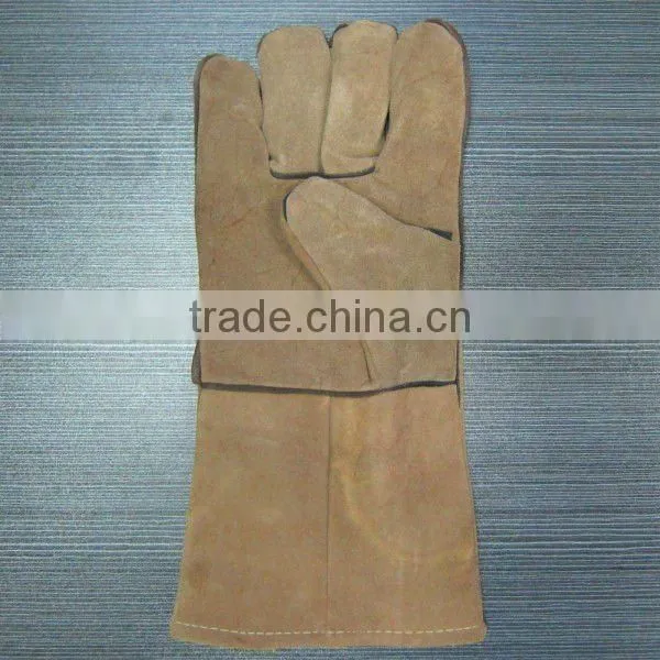 Manufacturer Cow Split Welding Worker Leather Gloves