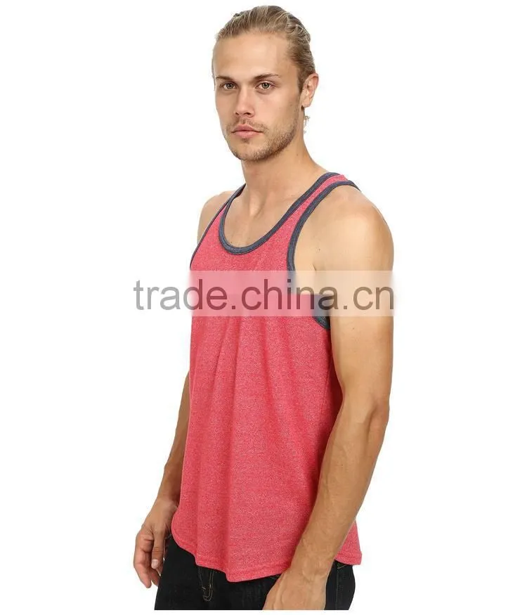 Mens racer back summer mens tank tops , wholesale tank tops men in bulk