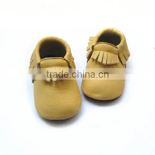 sell best handmade 7 colors rubber sole baby moccasins made in china baby shoes