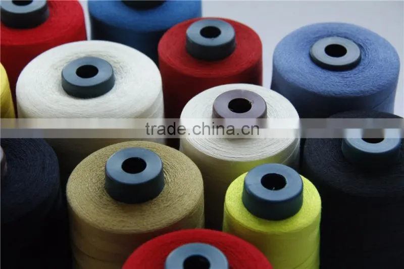 Aramid sewing thread use meta-aramid fiber yarn for colorful China sewing thread