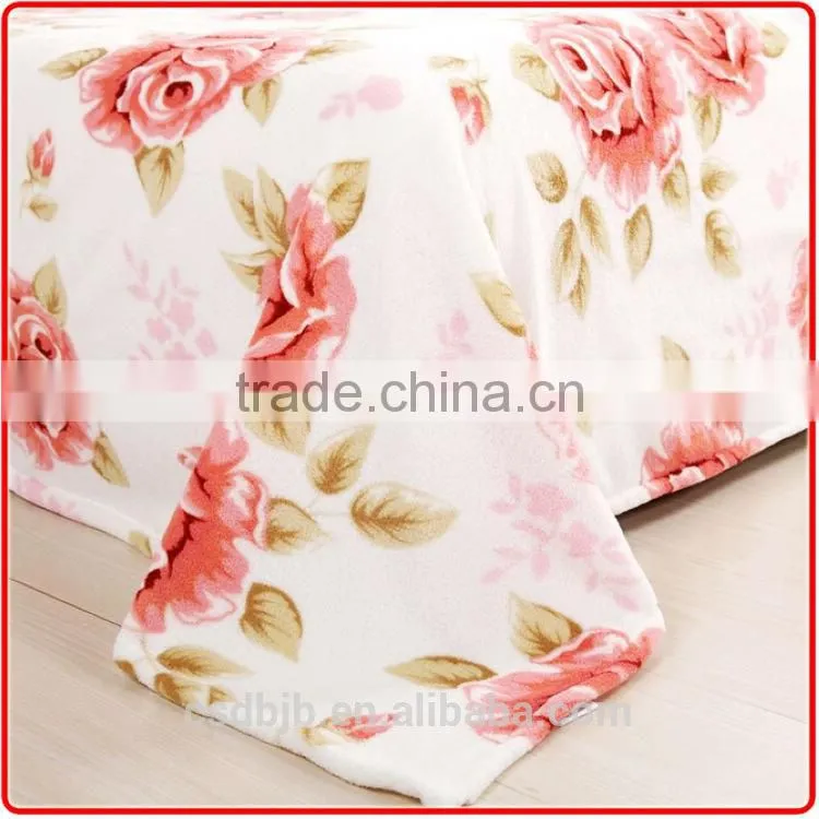 cheap heavy fleece coral fleece blanket