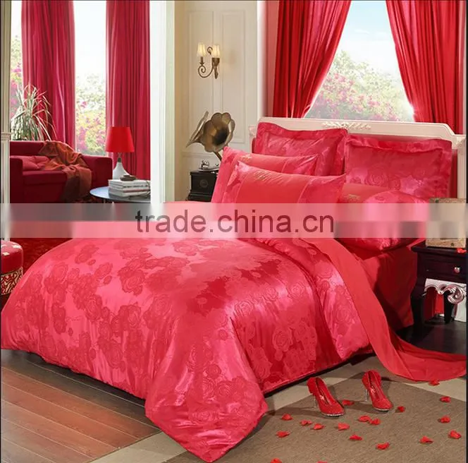 Custom AB design jacquared cotton bedding set