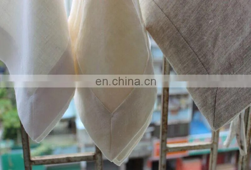 dyeing colors linen napkin in turquoise/blush/taupe color