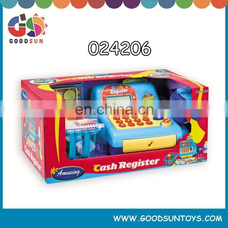 Best selling toy cash registers for kids kid cash register toy kids play checkout counter toys cheap price chenghai toys