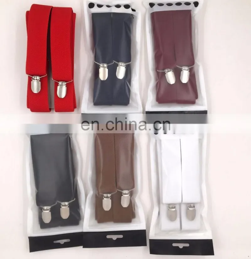 New fashion Yiwu Longkang brand 3.5cm X design suspenders