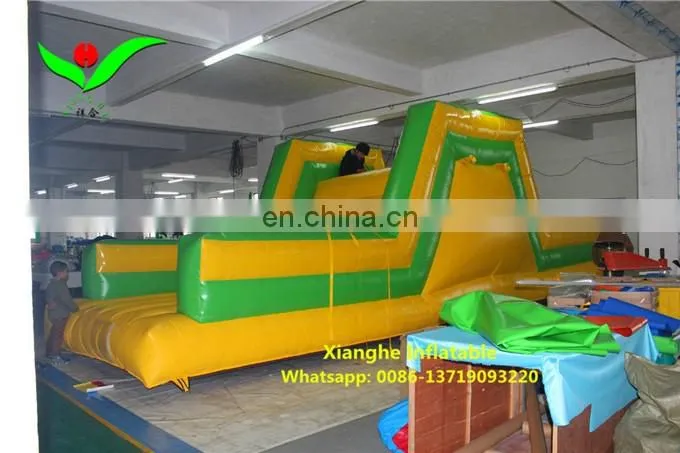 2016 Commercial inflatable rock climbing wall with slide