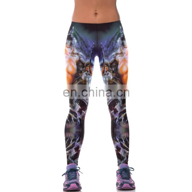 Whoesale Printed Yoga Fitness Pants Capri Sexy Leggings For Women