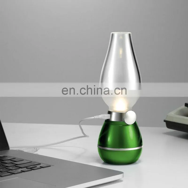 Hot sale USB Rechargeable LED Kerosene Oil Lamp led night light led lamp 5v