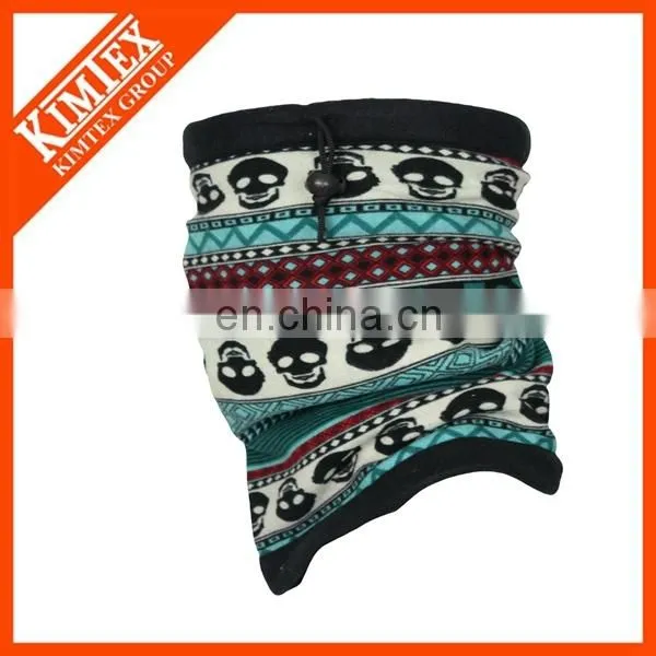 Custom printing polar fleece neck warmer hat