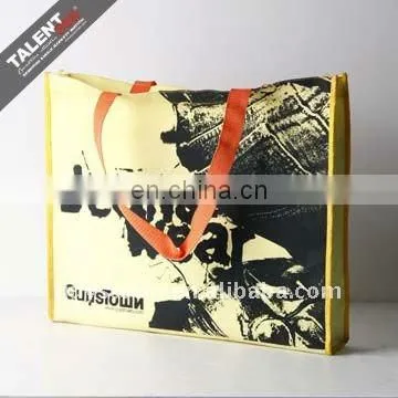 custom private printed brand name logo eco-friendly non woven promotional shopping bag