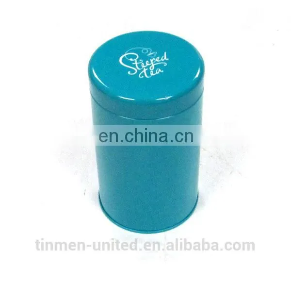 Large Round Tin Tea Can