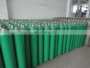 ISO9809 standard oxygen gas bottle with valve