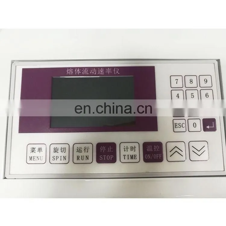 Lab thermoplastic ASTMD1238 melt flow index mfi laboratory equipment test apparatus