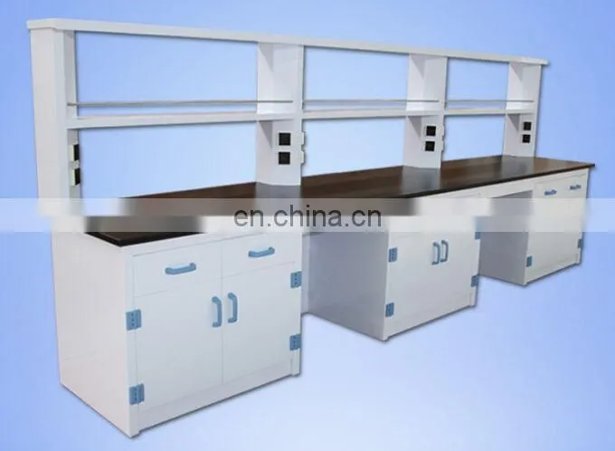 steel and wood wall lab bench table and Lab furniture manufacturer make in China