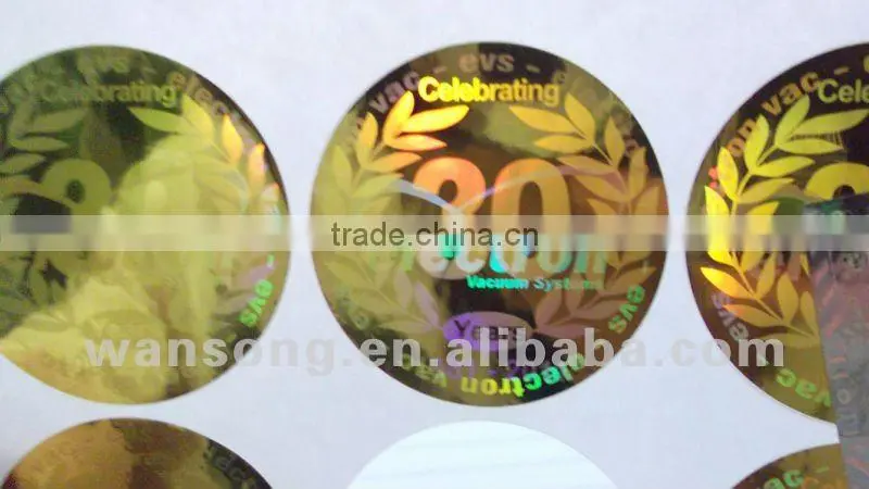 3D hologram sticker with company logo printing