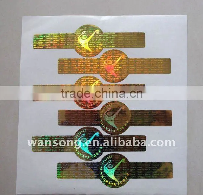 3d laser hologram sticker