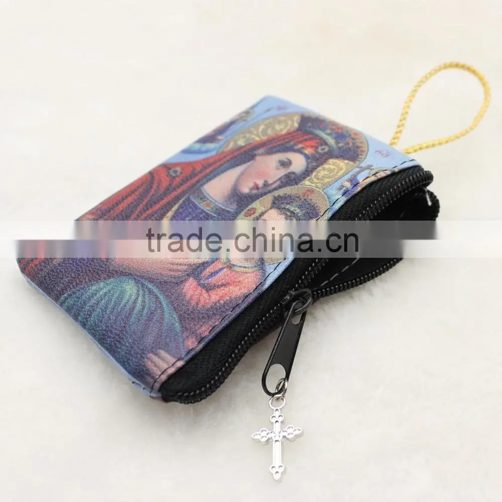 Imitation leather rosary bag