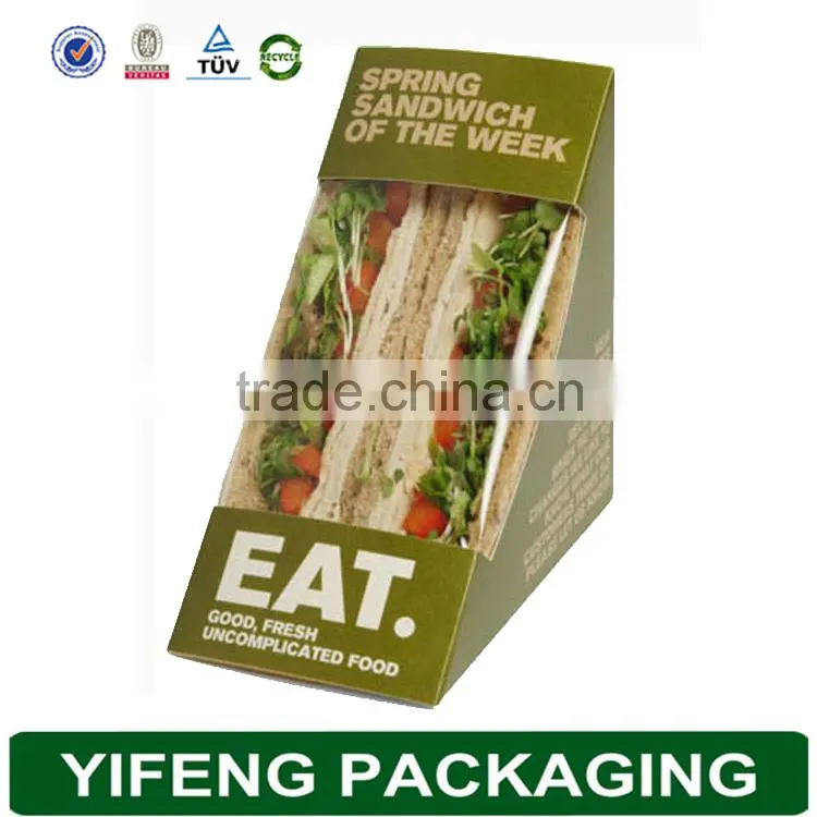Guangzhou Yifeng sandwich packaging box, custom sandwich wedge