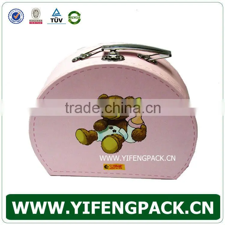 New Style Suitcase Paper Gift Box With Handles