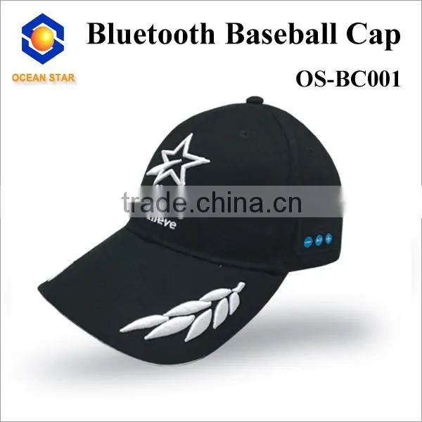 popular headphone bluetooth music hats ,Unique Rechargeable Music Hip hop cap