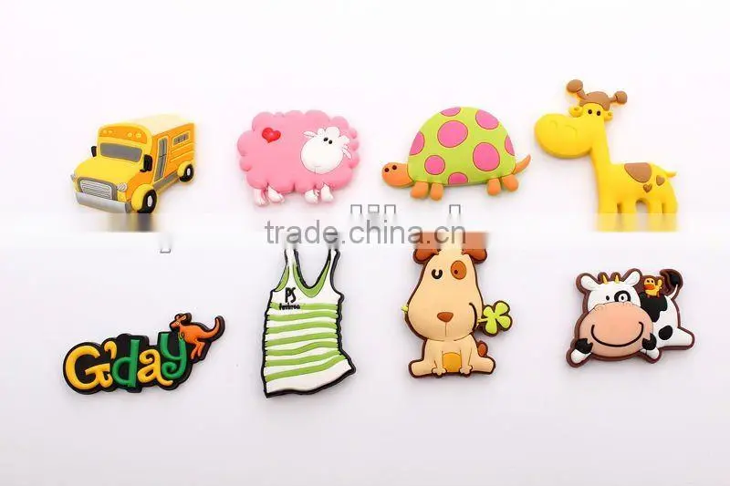 Animal shape PVC magnets for fridge