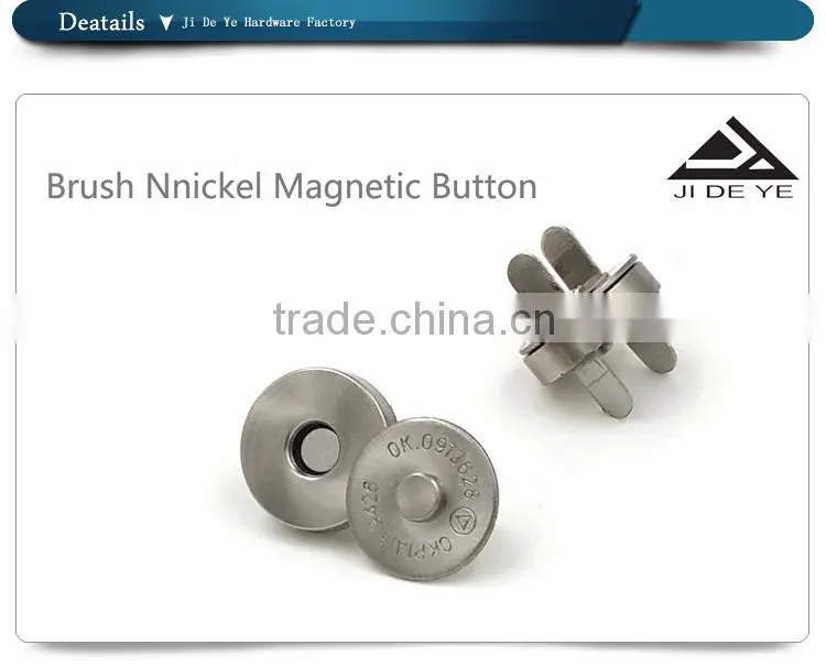 Magnetic buttons for women bag accessories
