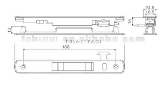 TS008B good quality aluminum sliding window accessories