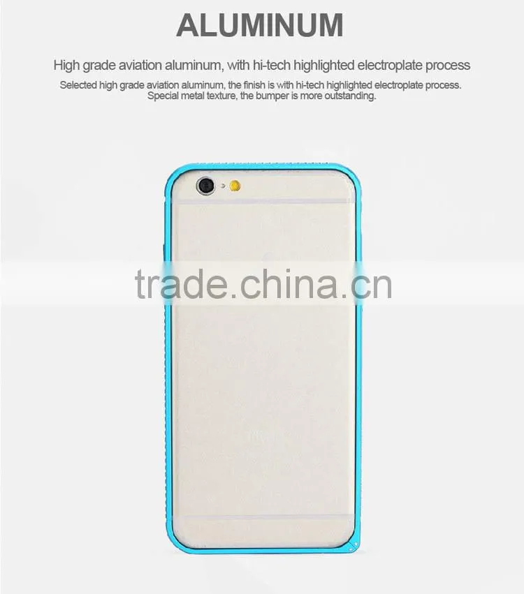 Hot sale Bulk Shine Diamond Aluminum Case for iPhone 6 Bumper Case