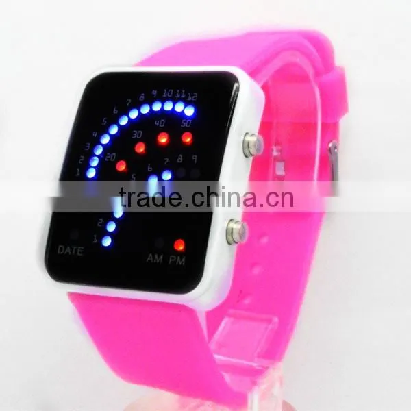 2015 Fashion Watches LED Silicon Band Watch Factories