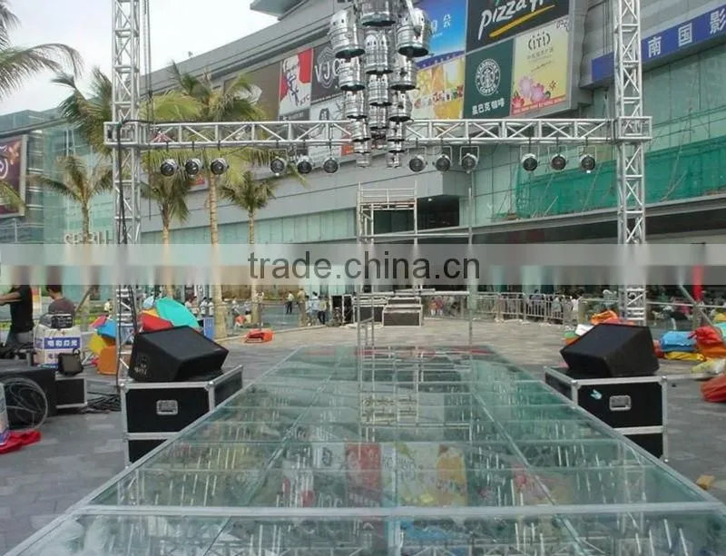 fashion show stage glass stage for T-Show