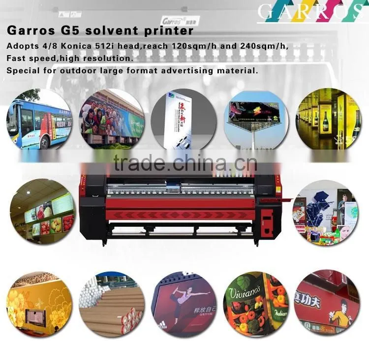 Garros Large Konica Solvent Printer(1440dpi)For Banner /Flex/Sticker