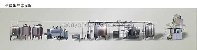 Factory 500L Per Hour Evaporated Milk Making Filling Canning Machine Processing Plant Sweetened Condensed Milk Production Line