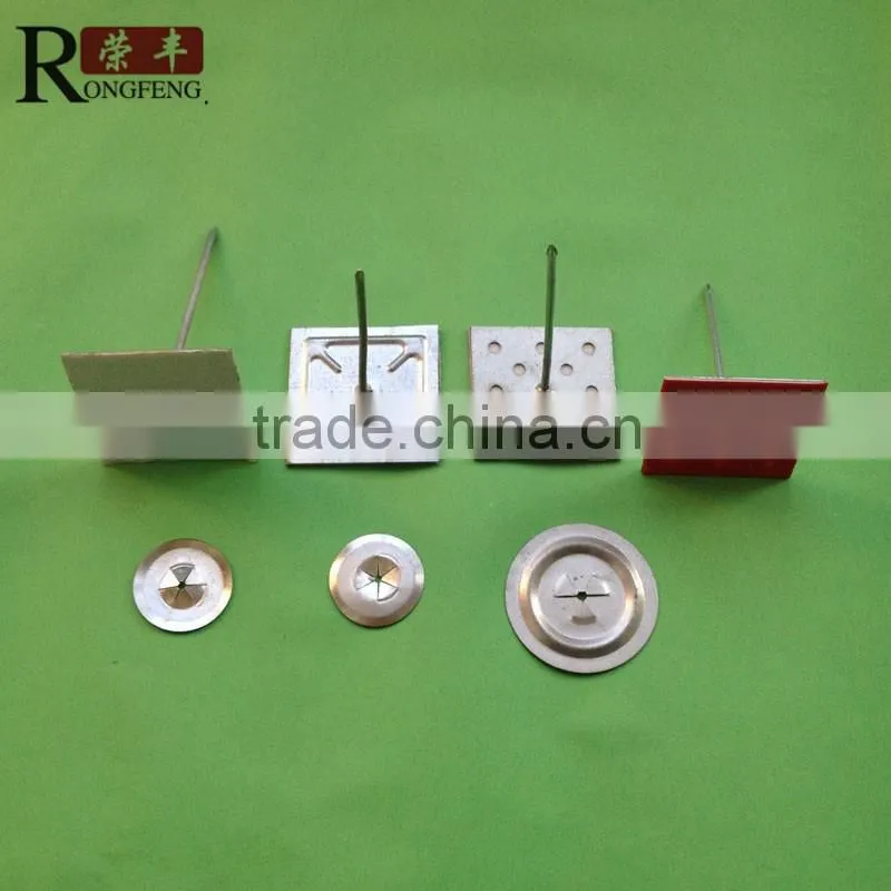 25*25mm 35*35mm 50*50mm Iron/ Alu/ Steel material insulation pin