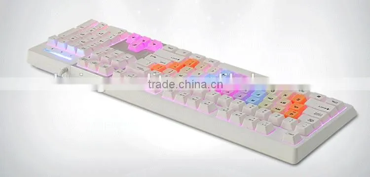 Wired Good Touch Feeling Low Voice Gaming Backlit Mechanical keyboard